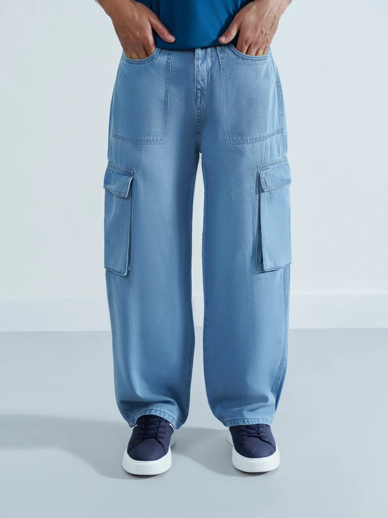 Casual Cargo Fit Denim Jeans 1.0