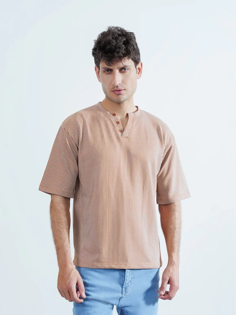Textured Regular Fit T-Shirt